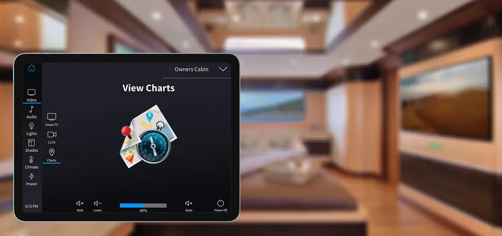 Έλεγχος audio και video σε yacht